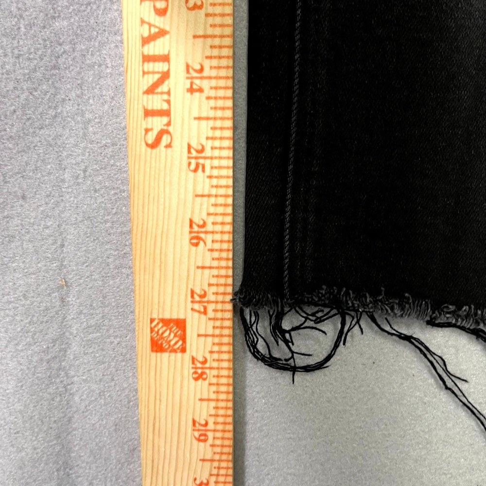Bridge by Gly Jeans Women 28 Black Denim Stretch High Rise Distressed Skinny Leg - Picture 3 of 7